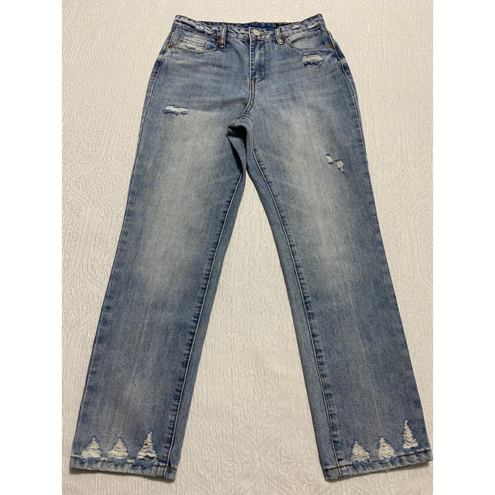 Blank NYC Blue Distressed Ankle Jeans